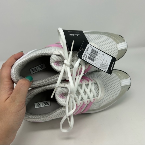 Adidas Pink, White & Gray Traxion Lite FM S Golf Shoes Size 6.5 Outdoors Summer - Picture 10 of 16